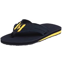 Polo Ralph Lauren Men's Zach Sandal,Navy/Gold,11 D US