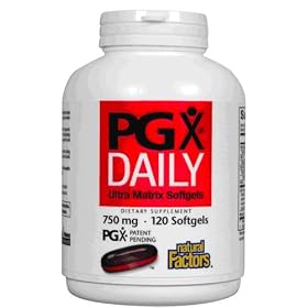 PGX Daily 750 mg By Natural Factors - 120 Softgels