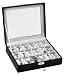 Luxury Gifts Inc Leather Watch Box for 18 Watches 