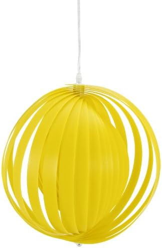 Modway Brush Acrylic Pendant Light, Yellow