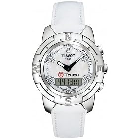Tissot Watches Tissot T-Touch Multi-Function Titanium Mother of Pearl Men's Watch