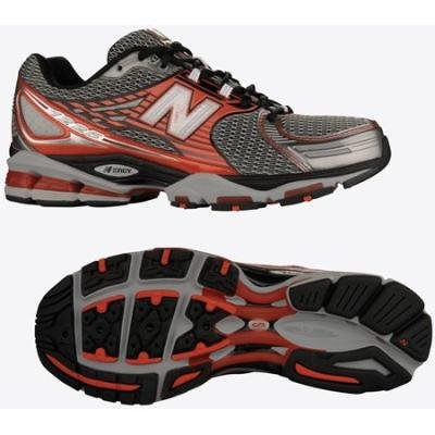 Men’s MR1225 New Balance Running Shoes,Black/Red,10.5 D