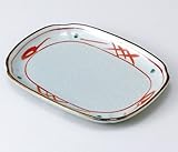 赤絵小判銘々皿　5個組 【美濃焼　和皿】