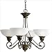 Pavilion Chandelier in Antique Bronze