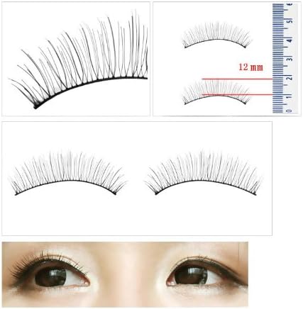 HiiBaby40 Pairs Natural Sytle False Eyelashes Fake Eye Lashes Black Soft