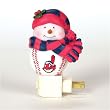 Cleveland Indians MLB Home Run Snowman Night Light (5")