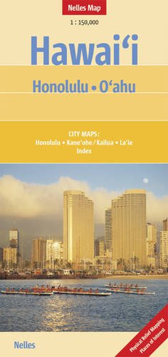 honolulu and oahu nelles map english french italian and german edition