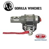 GORILLA ATV3000W Winch XT Series Waterproof With 8,000lb Snatch Block and 2 remotes ON