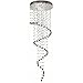 Elegant Lighting Galaxy 72" 10 Light Elements Crystal Chandelier