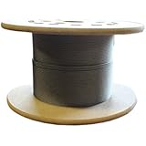 Loos Stainless Steel 302/304 Wire Rope, Military Specification, Lubricated, 7x7 Strand Core