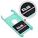 iPod Touch 6 Case,iPod 6 Cases,ULAK Slim Dual Layer Hybrid Protective Case Hard Cover for Apple iPod Touch 5 6th Generation(Aqua Mint + Black)