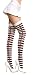 Search : Fancy Card Suit Print Striped Opaque Thigh High Stockings