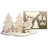Holz Bastelset 3-D - Weihnachtsmann - natur Laubs�gearbeit Weihnachten B�ume