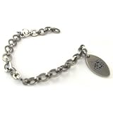 NFL Chicago Bears Stainless Steel Sports Charm Bracelet