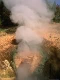 Shooting Steam from Dragon's Mouth Spring on Mud Volcano Trail, Yellowstone Nat. Park, Wyoming, USA Art Styles Photographic Poster Print by Stephen Saks, 48x64