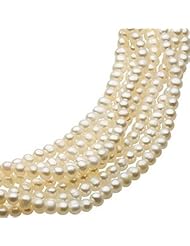Sterling Silver Freshwater Cultured Pearl Seven Strand Necklace