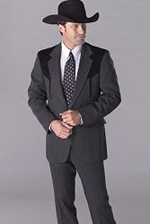 Circle S 'Boise' Western Sport Coat in Heather Charcoal