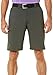 PGA TOUR Men's Flat Front Solid Tech Cargo Short, Asphalt, 32