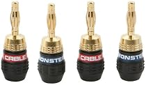 MONSTER QL GMT-H MKII Quicklock Gold Banana Connectors
