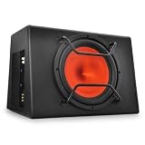 Zoom Produkt-Bild: aktiver Auto-Subwoofer 30cm (12") 500W schwarz orange