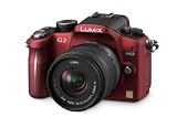 Panasonic Lumix DMC-G2KEG-R Systemkamera (12 Megapixel, LiveView) Gehäuse rot inkl. Lumix G Vario Objektiv (14-42 mm)