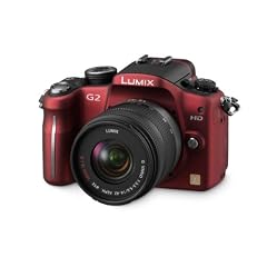 Panasonic Lumix DMC-G2KEG-R Systemkamera (12 Megapixel, LiveView) Geh�use rot inkl. Lumix G Vario Objektiv (14-42 mm)