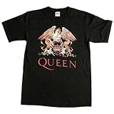 QUEEN - Color Crest - Black T-shirt