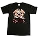 QUEEN - Color Crest - Black T-shirt