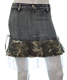 Plus Size Blasting Blue Denim Skirt