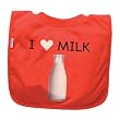 Green Sprouts Eco-friendly  Favorite Food Bib, Red Milk