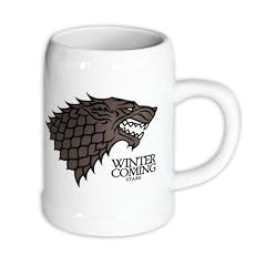 Game of Thrones Bierkrug Winter is Coming - wei�, aus Keramik.