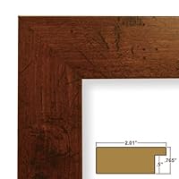 24x34 Picture / Poster Frame, Smooth Grain Finish, 2' Wide, Dark Brown