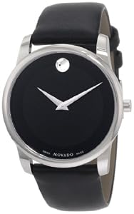 Movado Men's 0606502 Museum Stainless Steel Black Museum Dial Strap Watch from Movado