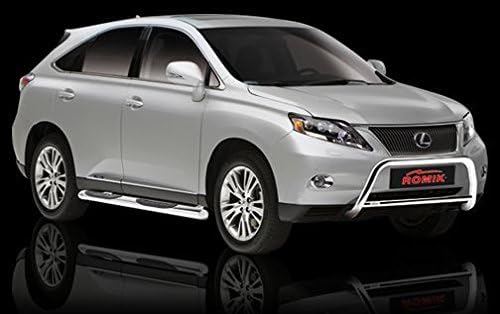 Romik Usa 11729438 3 In. Max Bar Round Side Steps, Stainless Steel