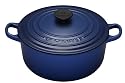 Le Creuset Cast Iron Round Casserole, Graded Blue, 20 cm