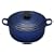 Le Creuset Cast Iron Round Casserole, Graded Blue, 20 cm