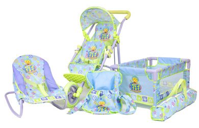 Fifi and the Flowertots 4-in-1 Twin Stroller & Nursery Set