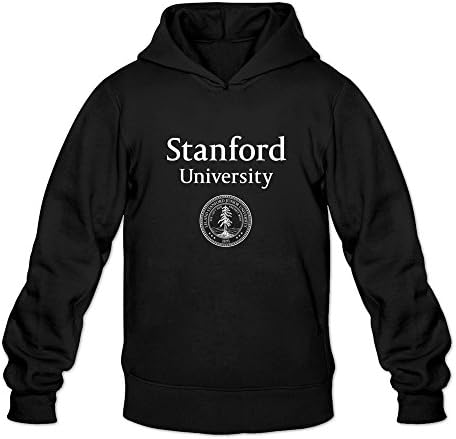 HAGB3K Men Stanford University Hoodies S Black