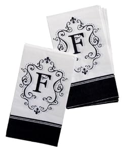 Monogram Paper Napkins - F