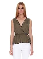 Naf Naf Blusa Victoire (Verde Militar)