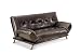 Urban Lounge LA Convertible Sofa, Brown Microsuede
