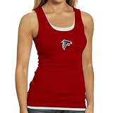 NCAA Reebok Atlanta Falcons Ladies Red Harmony Layered Tank Top (Large)