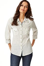 Indigo Collection Pure Cotton Striped Shirt