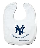 MLB New York Yankees White Snap Bib with Team Logo