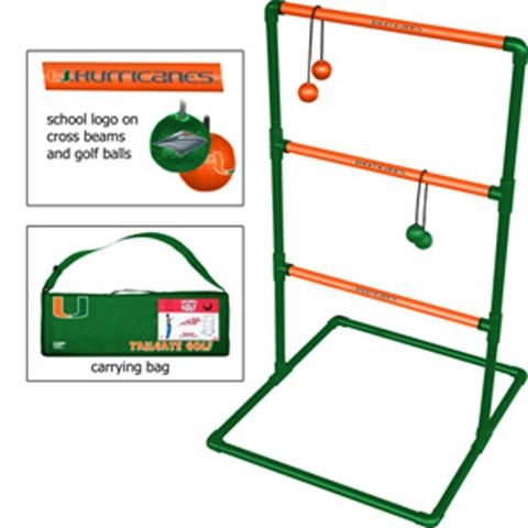 Bolo Ball Tailgate Golf Toss Game 2 Set University Of Miami Hurricanes