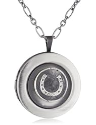 Pyrrha "talisman" Sterling Silver Mini Horseshoe Locket Necklace