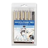 Sakura Manga-Comic Pro sketching & inking set of 6 sketching and inking set