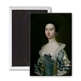 Anne Bateman, later Mrs. John Gisbourne,.. - 3x2 inch Fridge Magnet - large magnetic button - Magnet
