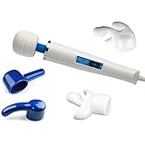 Magic Wand Original Massager Hv-260 with 4 White and Blue Attachments