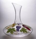Romanian Crystal Barware - Dionysus "God Of Wine" Design - 9 Cup Carafe Wine Decanter Glass Pitcher